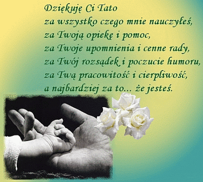 Dziękuje Ci tato